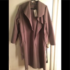 Grey waterfall duster